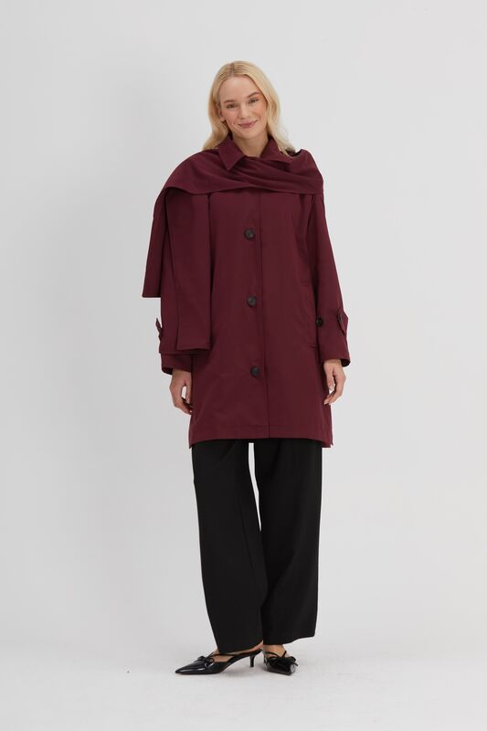 MİLANO TRENCH BORDO