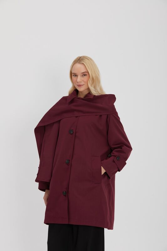 MİLANO TRENCH BORDO